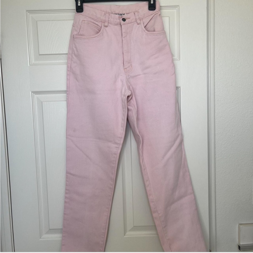 Vintage pastel pink jeans